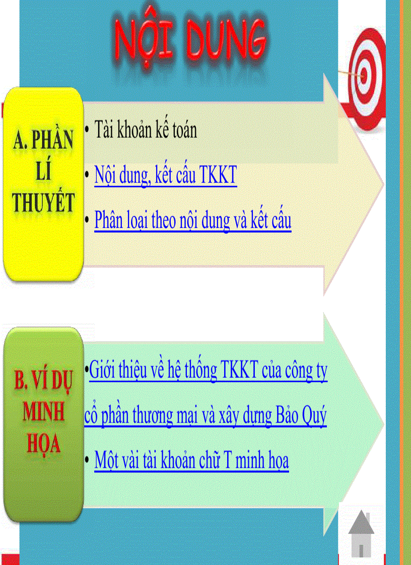 image for page Tài khoản kế toán phân loại