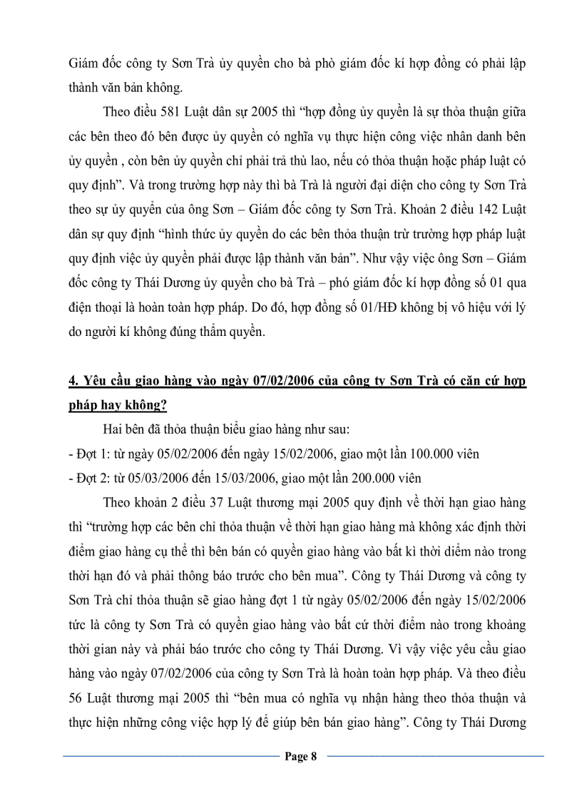 image for page Thái Dương SƠn Trà tình huống pháp luật