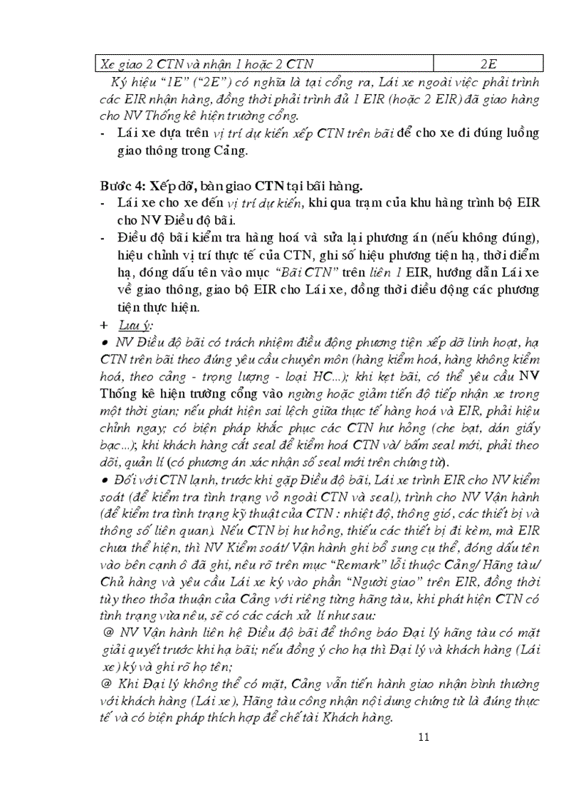 image for page Quy trình quản lý giao nhận Container tại cảng Cái Lát