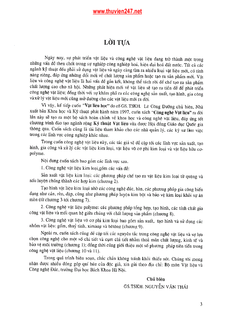 image for page Giáo trình Công nghệ vật liệu ĐHBK Hà Nội