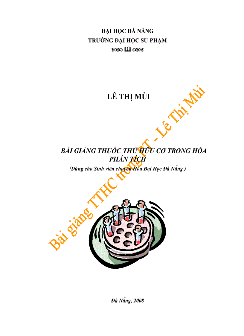 image for page Bài giảng thuôc thử hữu cơ trong hóa phân tích