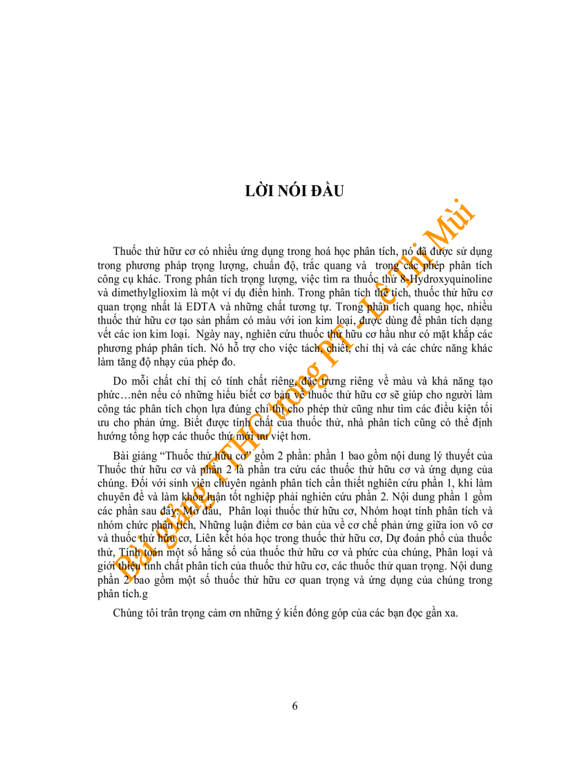 image for page Bài giảng thuôc thử hữu cơ trong hóa phân tích