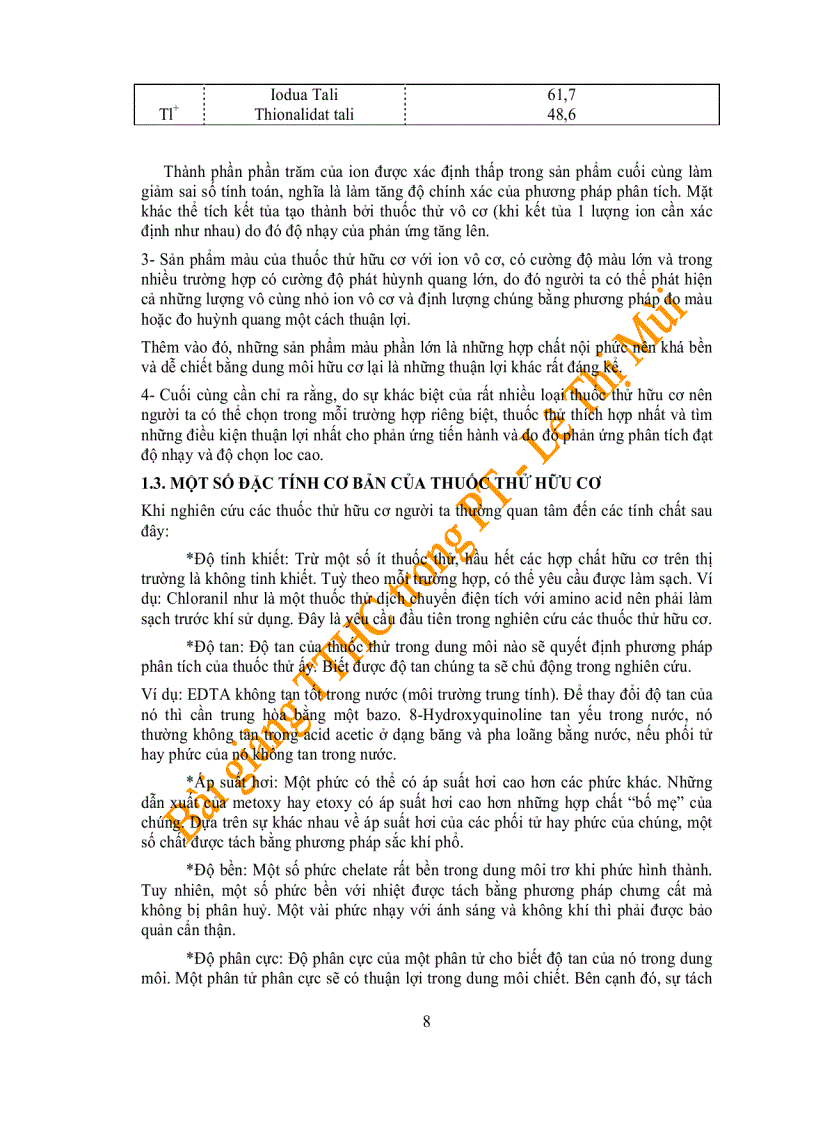 image for page Bài giảng thuôc thử hữu cơ trong hóa phân tích