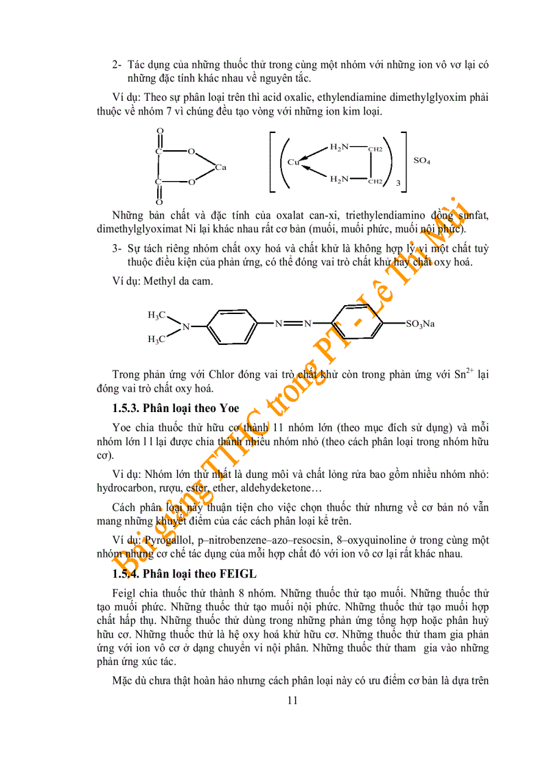 image for page Bài giảng thuôc thử hữu cơ trong hóa phân tích