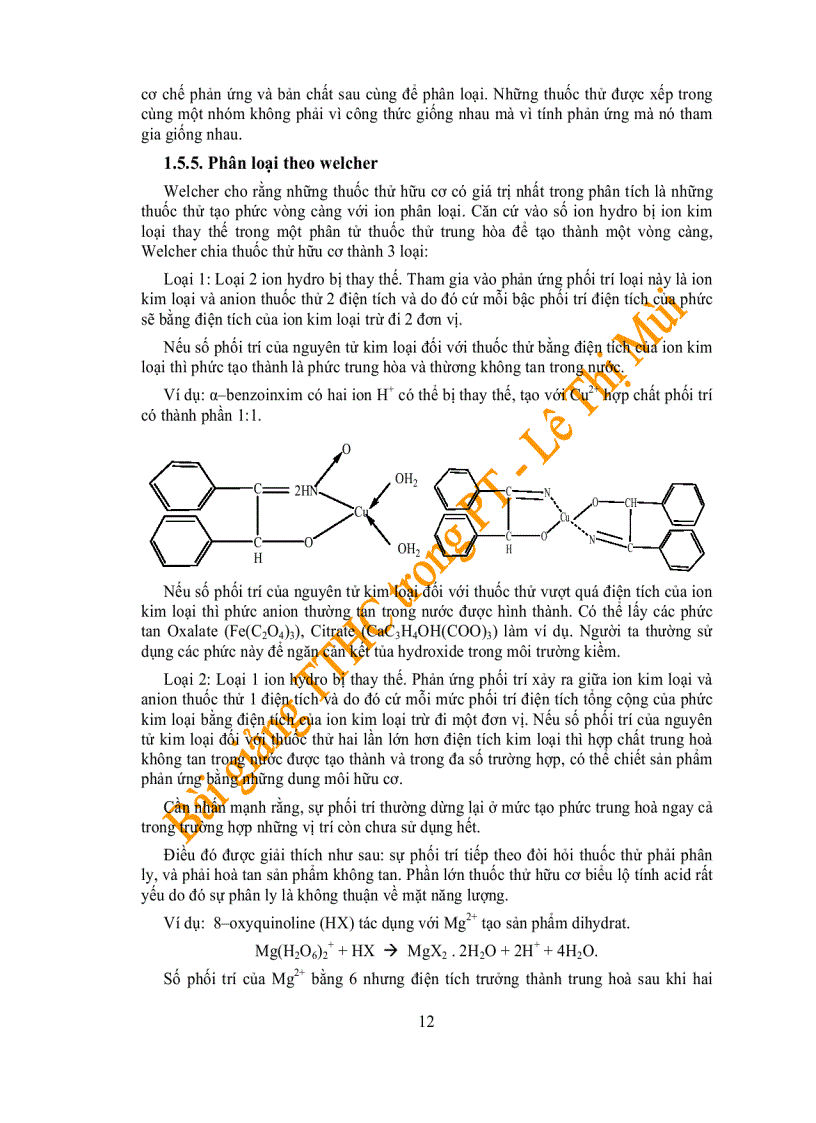 image for page Bài giảng thuôc thử hữu cơ trong hóa phân tích