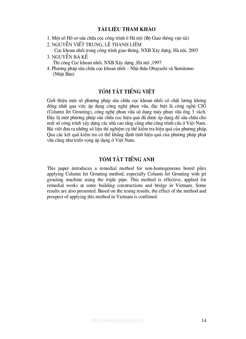 image for page Giới thiệu phương pháp phun vữa trong sửa chữa cọc khoan nhồi
