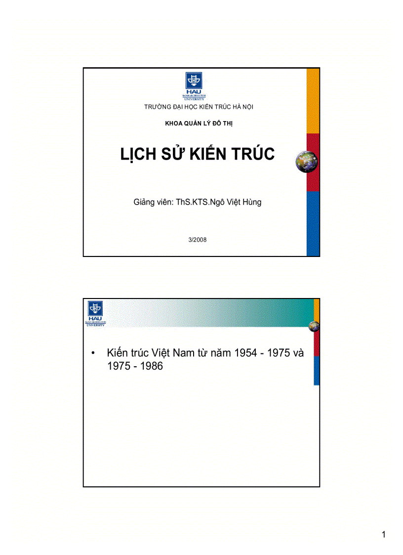 Lịch sử kiến trúc 1