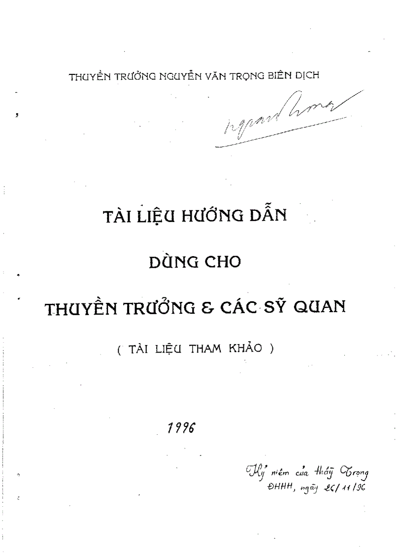 image for page Tài liệu hướng dẫn dùng cho thuyền trưởng và các sỹ quan Capt Nguyễn Văn Trọng