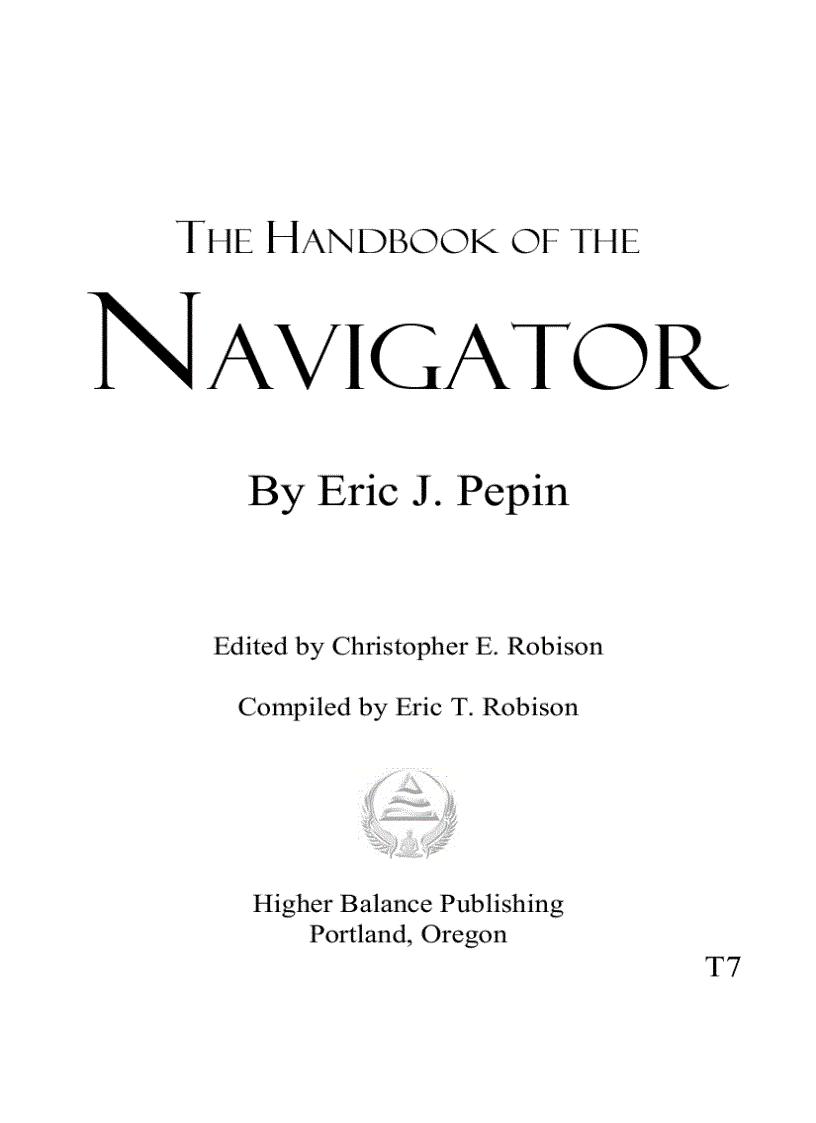 Sổ tay cho người đi biển The Handbook of the Navigator