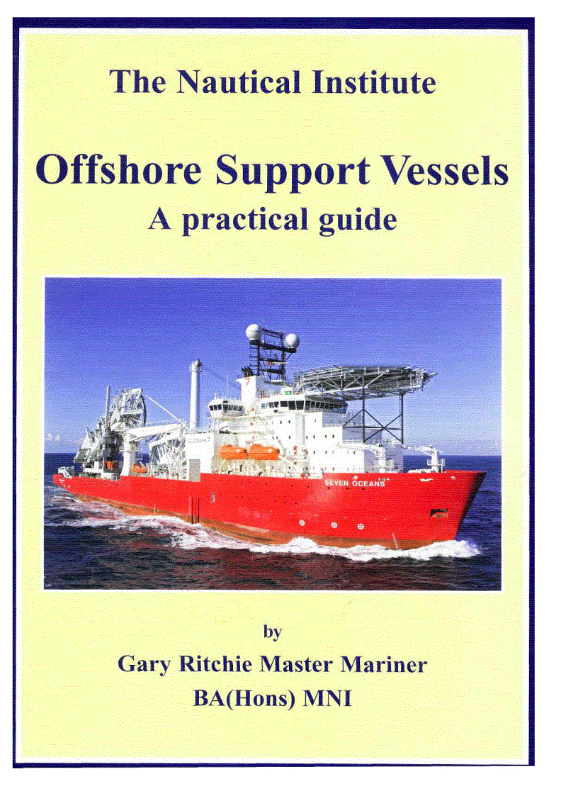 Offshore Support Vessels A Practical Guide tài liệu cho Tàu dịch vụ ngoài khơi