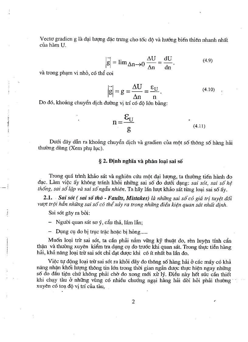 image for page Lý thuyết sai số trong xác định vị trí tàu