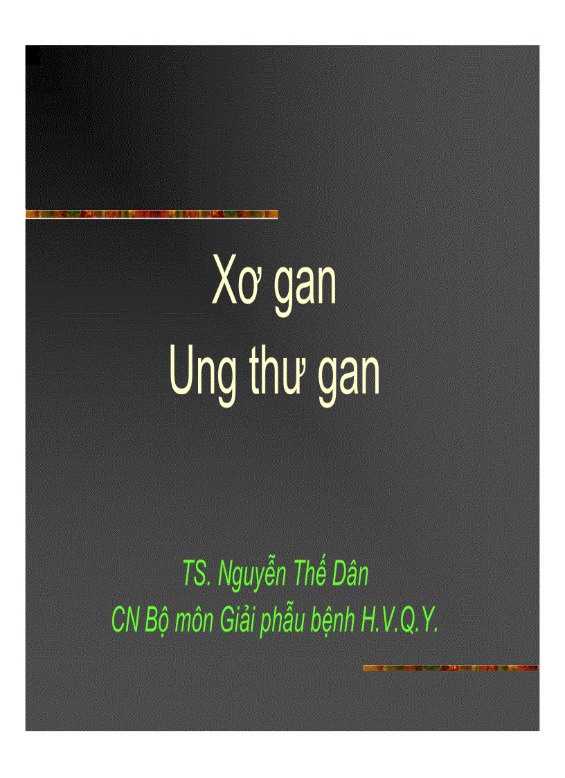 image for page Xơ gan Ung thư gan