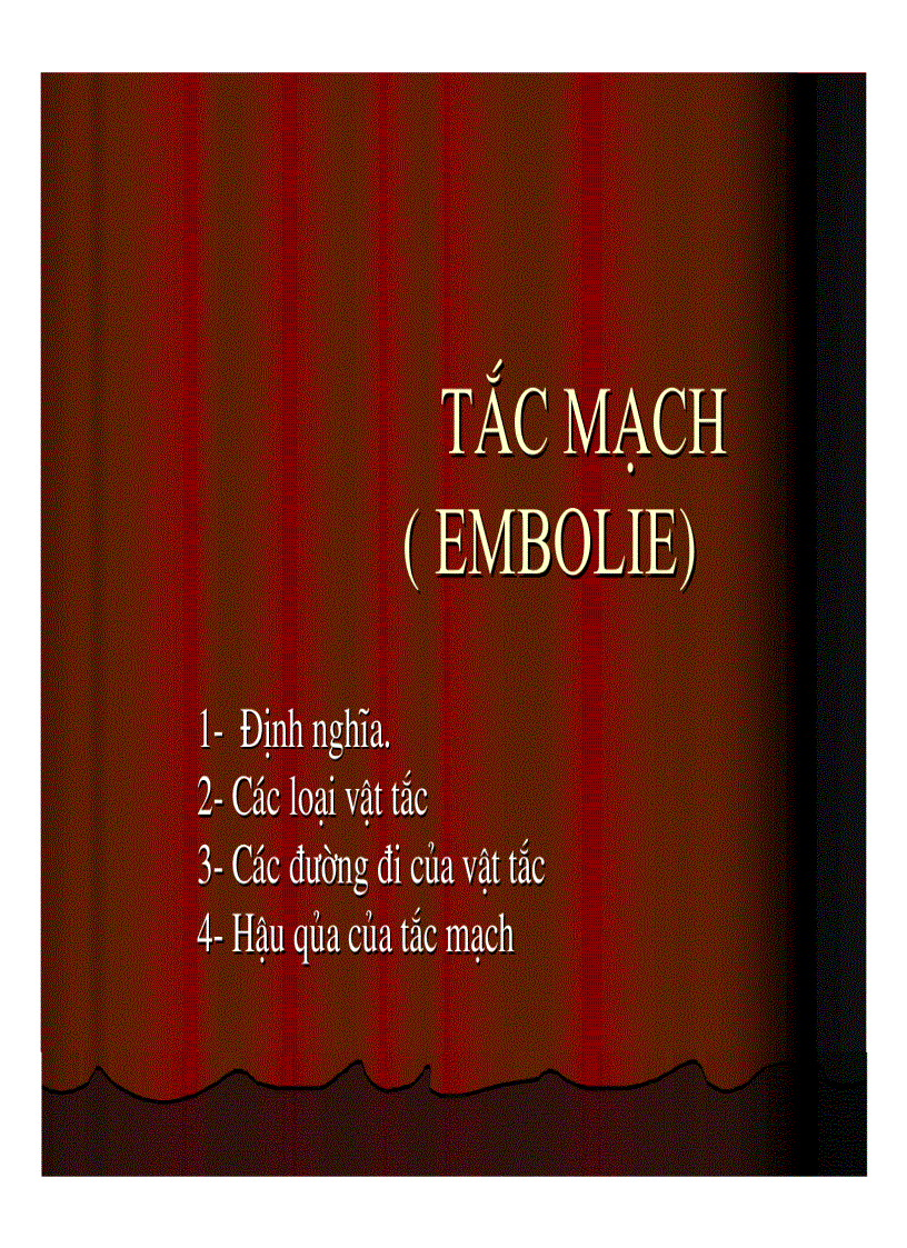 image for page Giải phẫu Tắc mạch