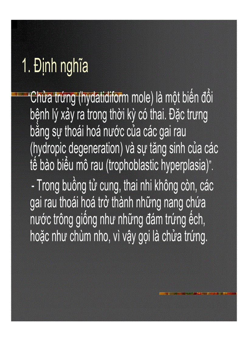 image for page Giải phẫu bệnh Chửa trứng Ung thư biểu mô rau