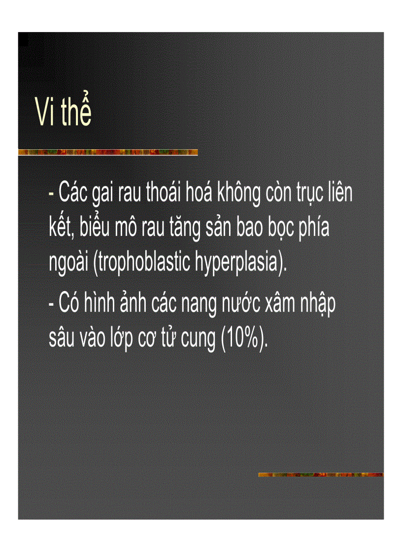 image for page Giải phẫu bệnh Chửa trứng Ung thư biểu mô rau