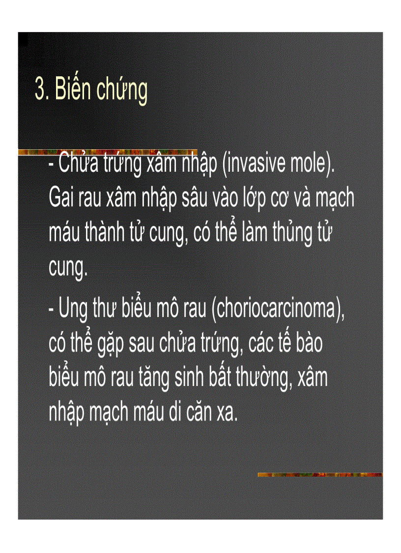 image for page Giải phẫu bệnh Chửa trứng Ung thư biểu mô rau