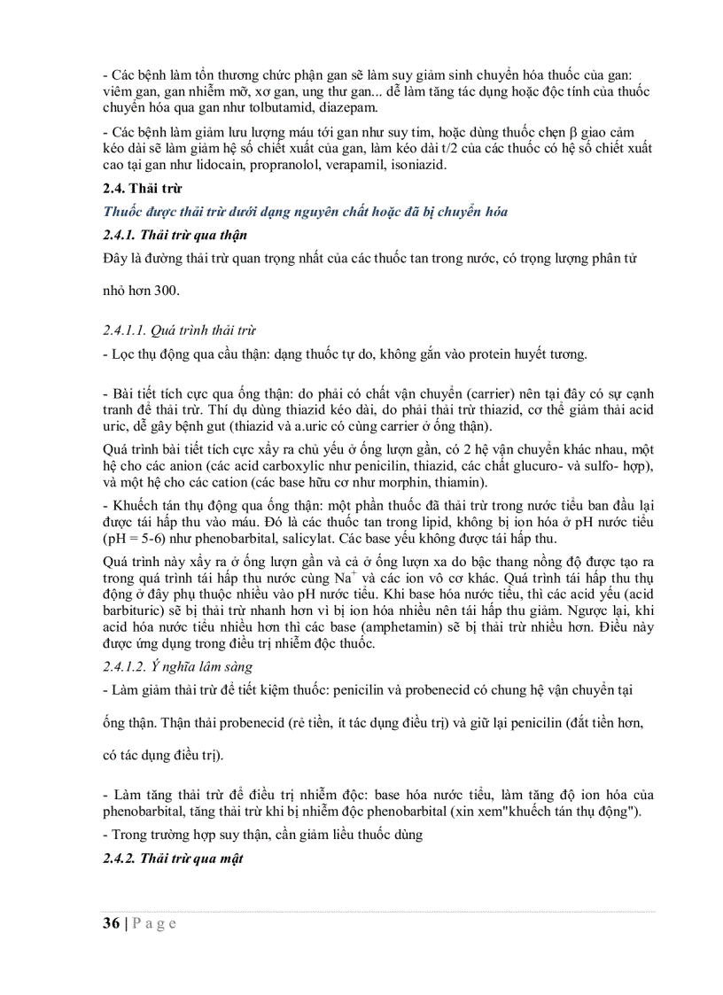 image for page Dược lý học sách dùng cho sinh viên hệ bác sĩ đa khoa