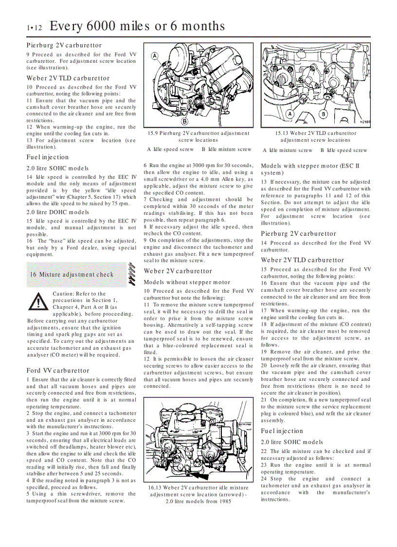 image for page Xe ô tô Ford Sierra phần Service and Repair Manual