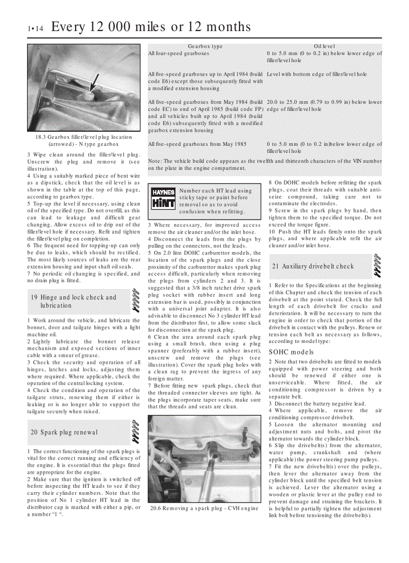 image for page Xe ô tô Ford Sierra phần Service and Repair Manual