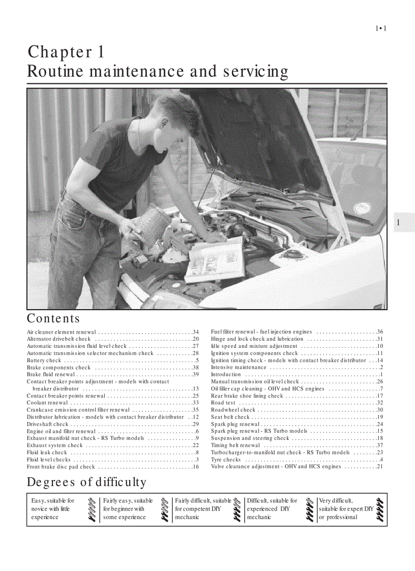 Xe ô tô Ford Escort repair manual