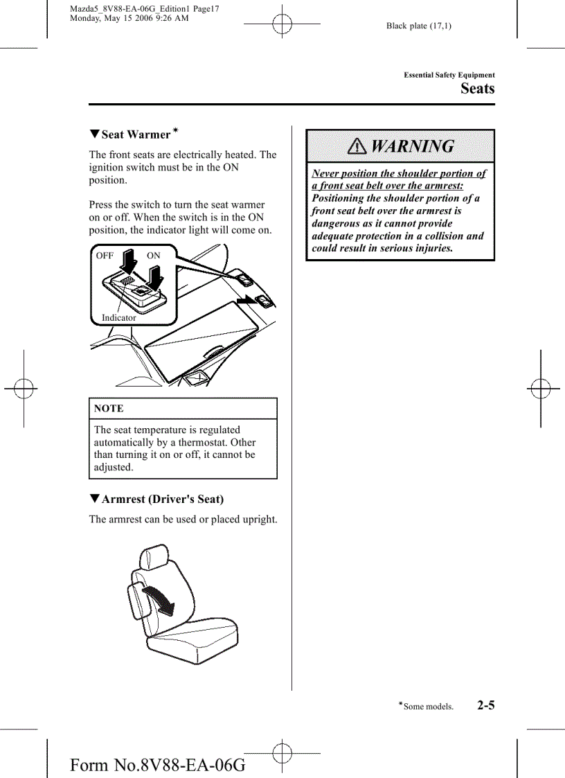 image for page Tài liệu Xe ô tô Mazda5 Owners
