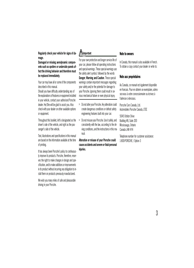 Tài liệu xe ô tô porsche boxster owners manual 2006