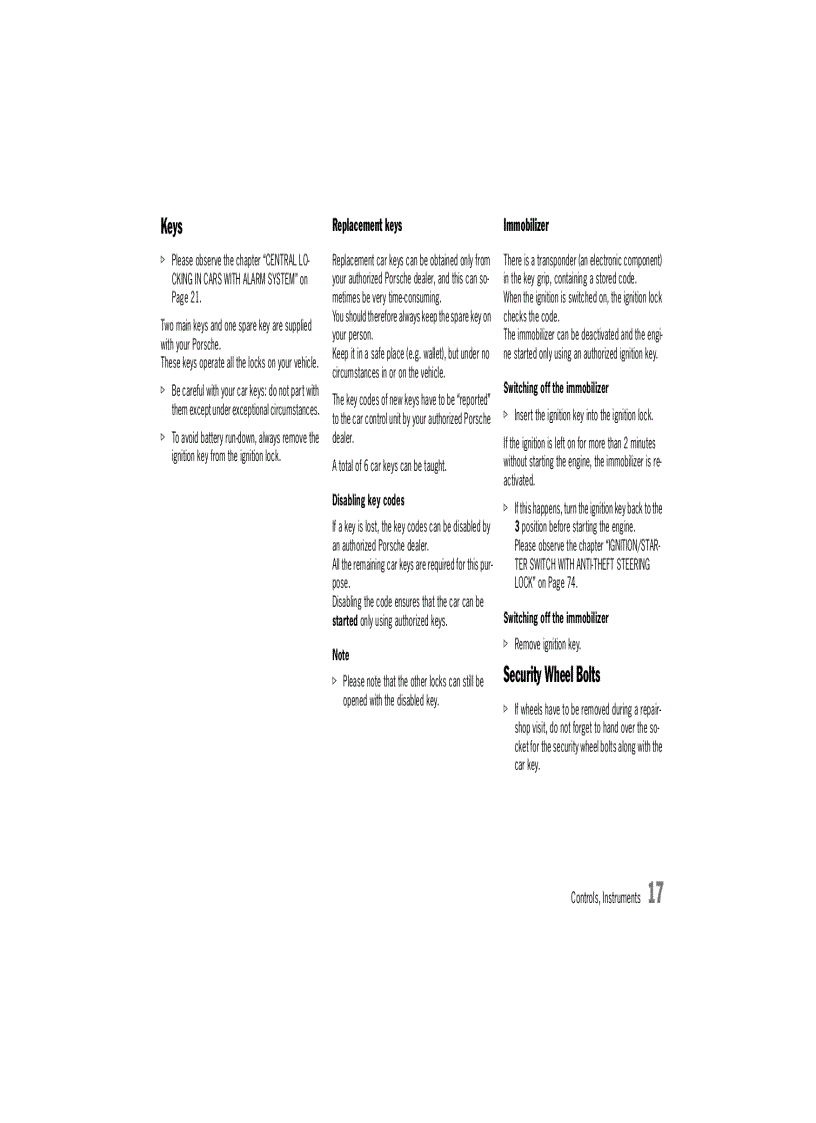 image for page Tài liệu xe ô tô porsche boxster owners manual 2006