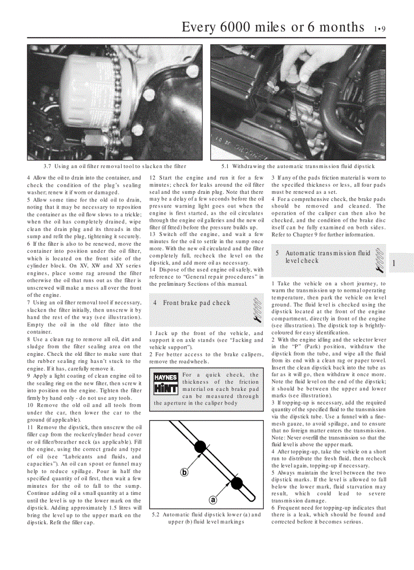 image for page Tài liệu ô tô Haynes Peugeot 205 Phần Service And Repair Manual