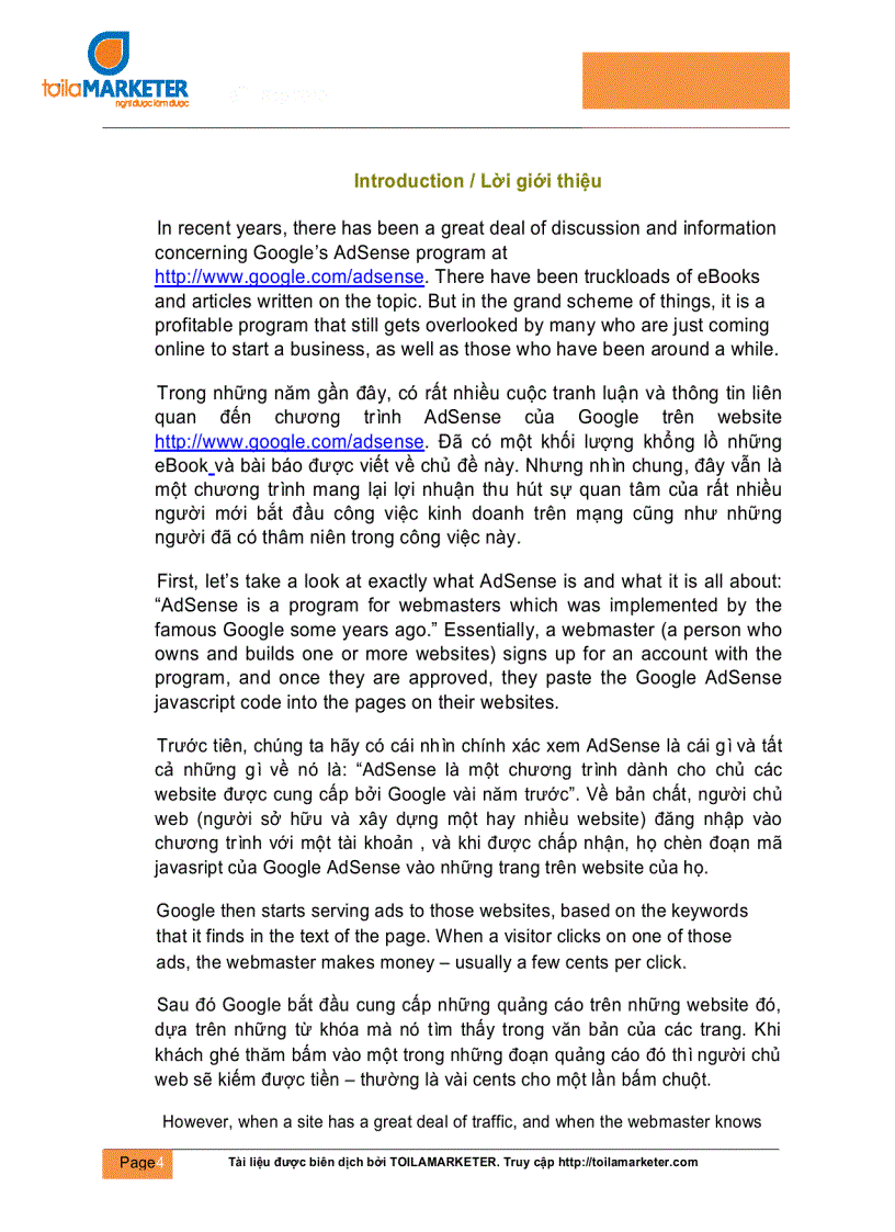 image for page Kiếm tiền với Google Adsense