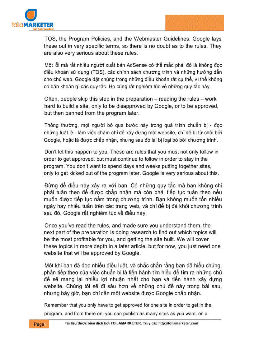 image for page Kiếm tiền với Google Adsense