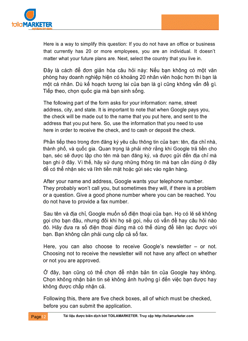 image for page Kiếm tiền với Google Adsense