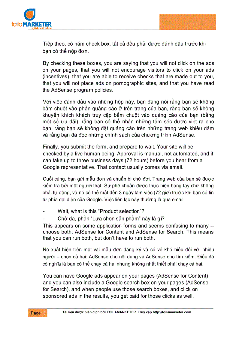 image for page Kiếm tiền với Google Adsense