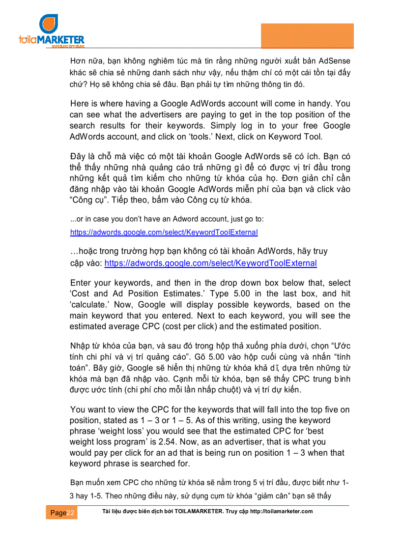 image for page Kiếm tiền với Google Adsense