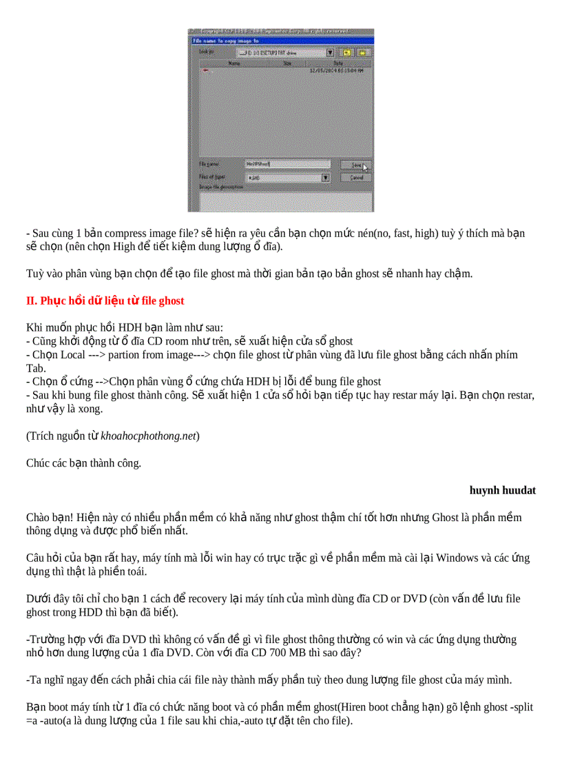image for page Cách tạo vào ghost máy tính