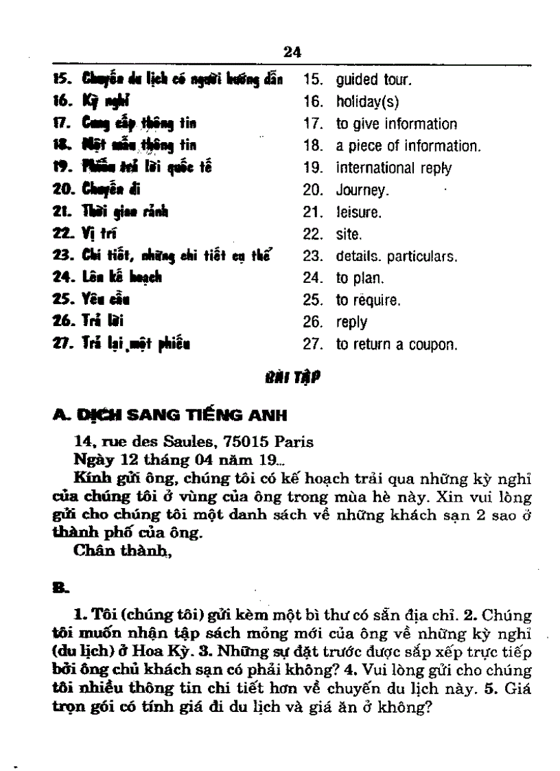 image for page Đọc và viết thư bằng tiếng anh