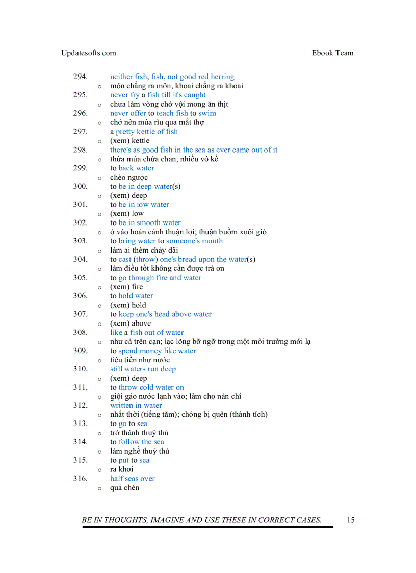 image for page Thành ngữ Tiếng Anh