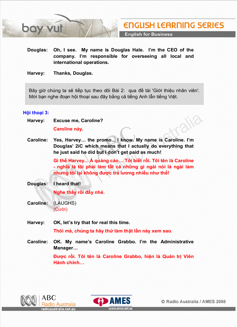 image for page Bài 2 Giới thiệu nhân viên tiếp theo 1