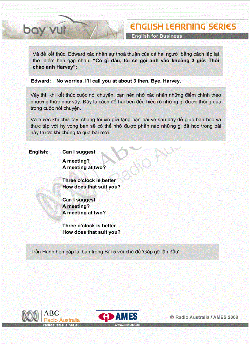 image for page Bài 4 Nói chuyện qua điện thoại tiếp theo 1