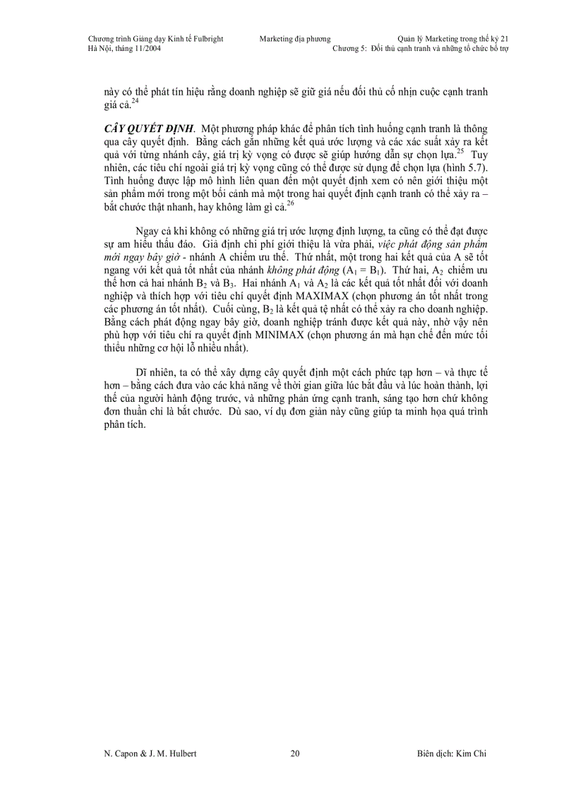 image for page Đối thủ cạnh tranh và các tổ chức bổ trợ