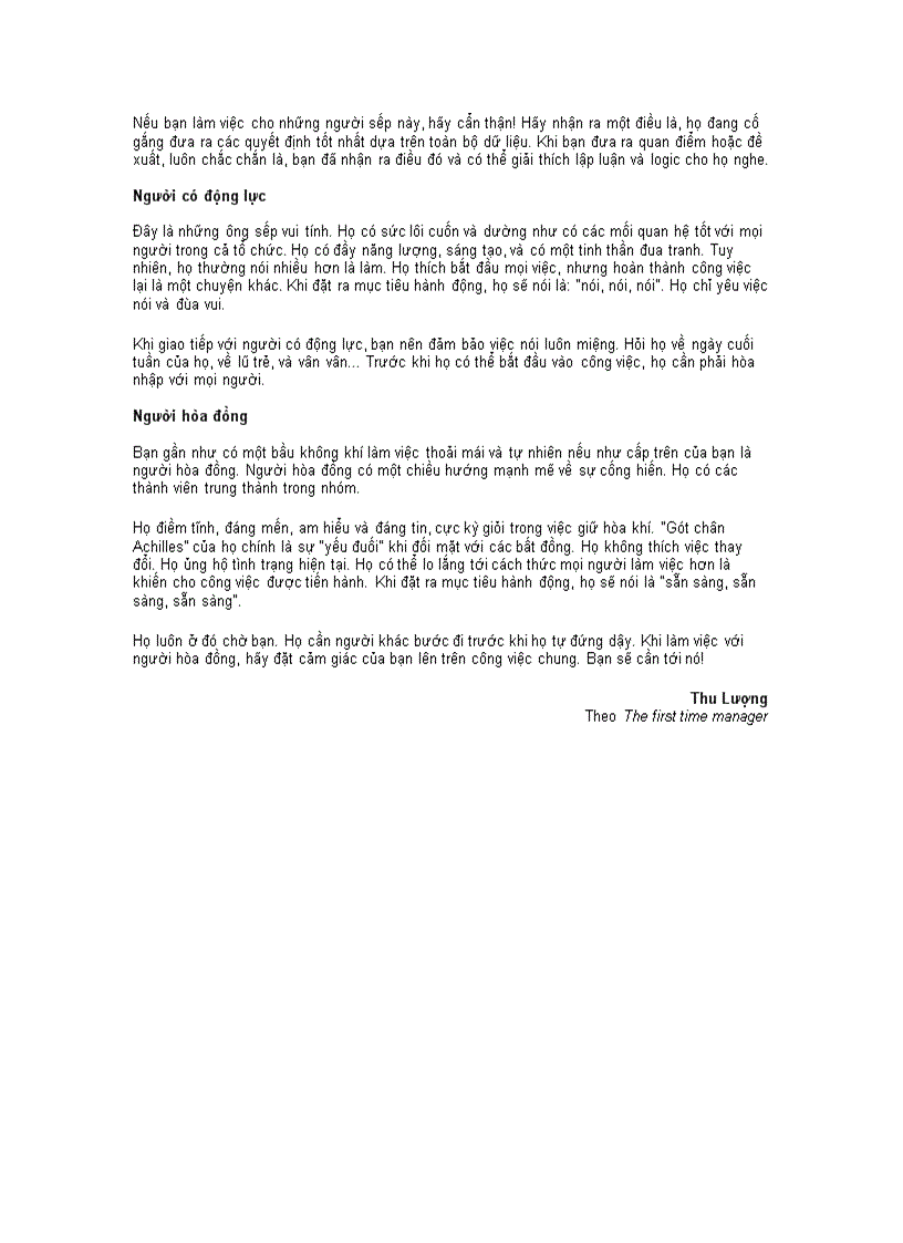 image for page Sếp nhỏ Ứng xử sao với sếp lớn