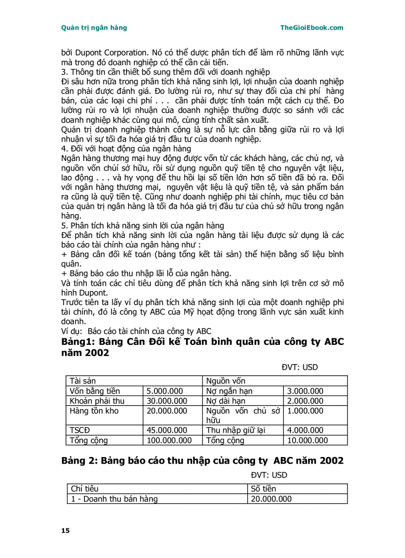 image for page Quản trị ngân hàng