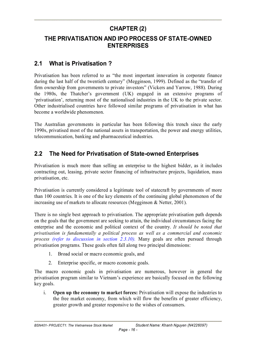 image for page The Vietnamese Stock Market