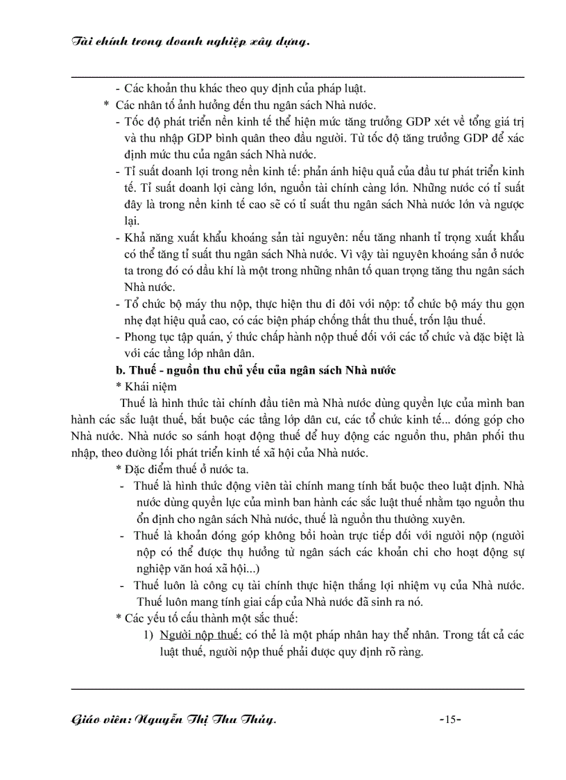 image for page Tài chính trong doanh nghiệp xây dựng