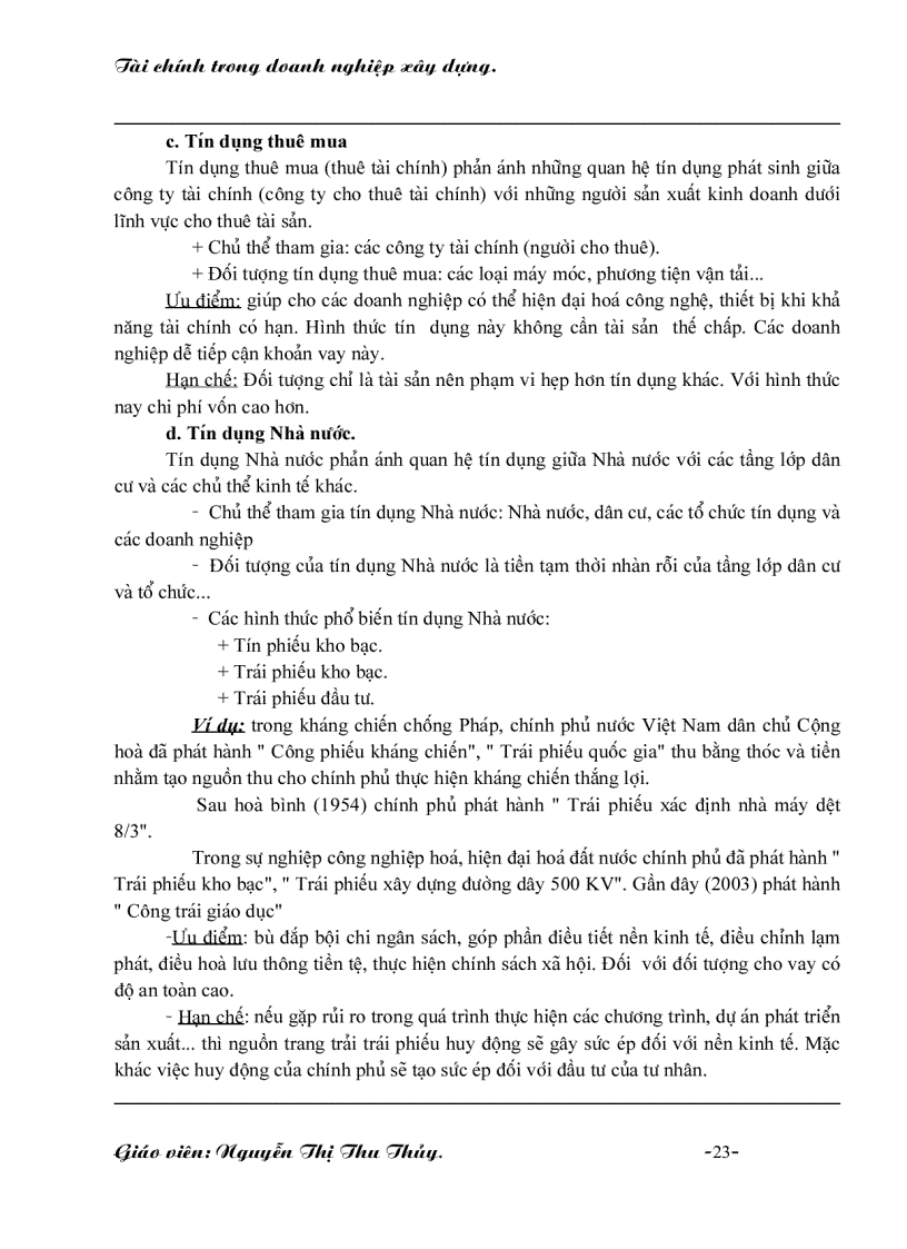 image for page Tài chính trong doanh nghiệp xây dựng