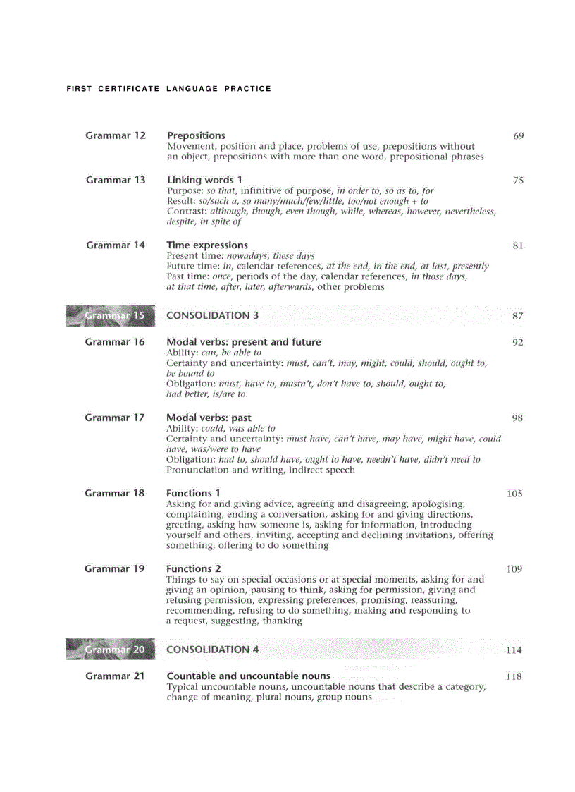 image for page First Certificate Language Practice