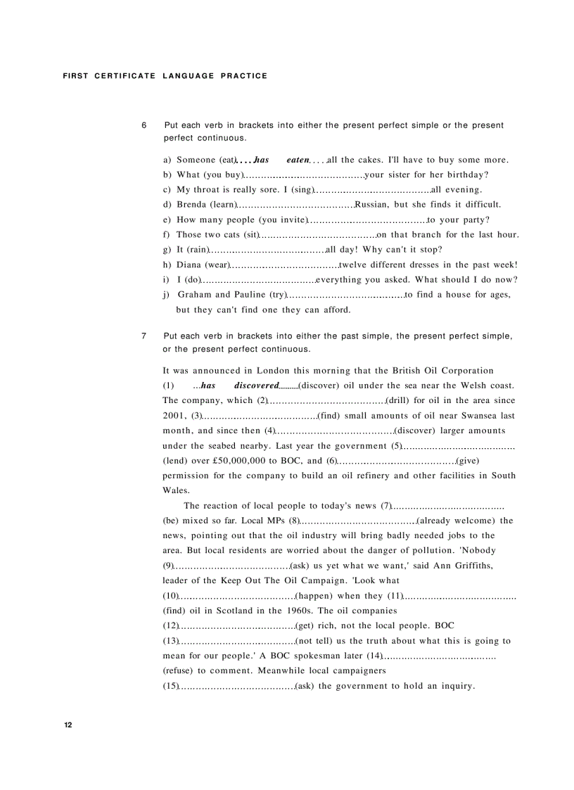 image for page First Certificate Language Practice