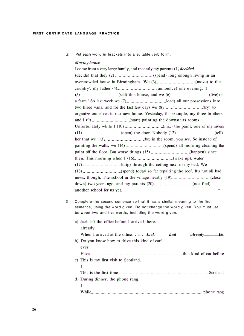 image for page First Certificate Language Practice