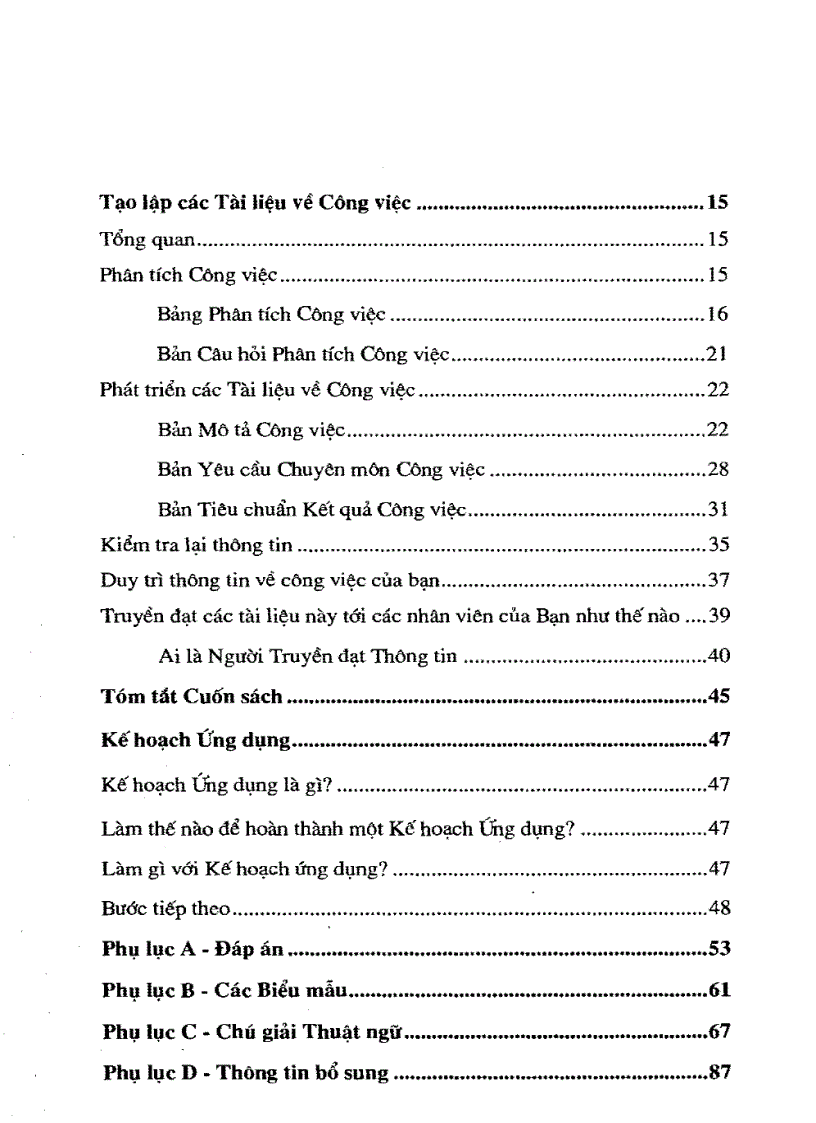 image for page Mô tả công việc yêu cầu chuyên môn và các tiêu chuẩn hoàn thành công việc