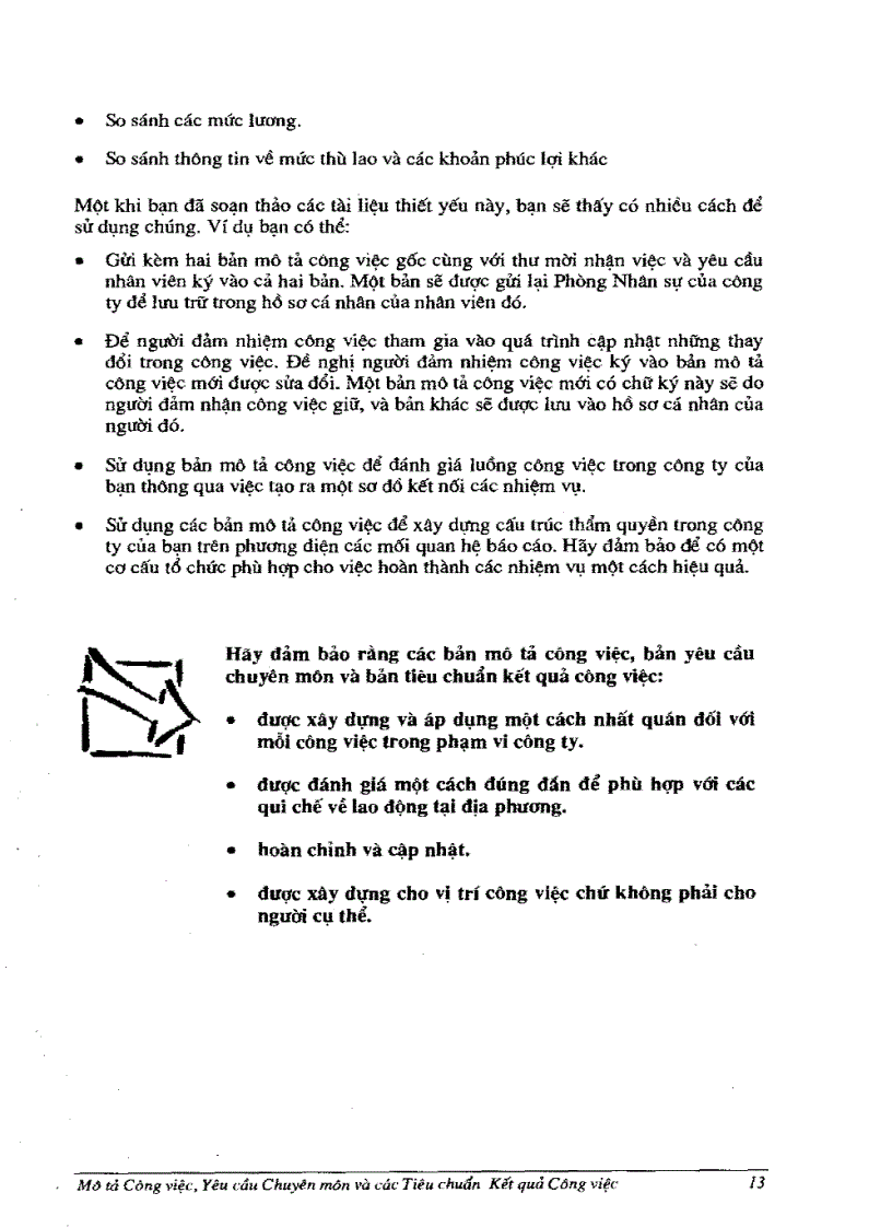 image for page Mô tả công việc yêu cầu chuyên môn và các tiêu chuẩn hoàn thành công việc