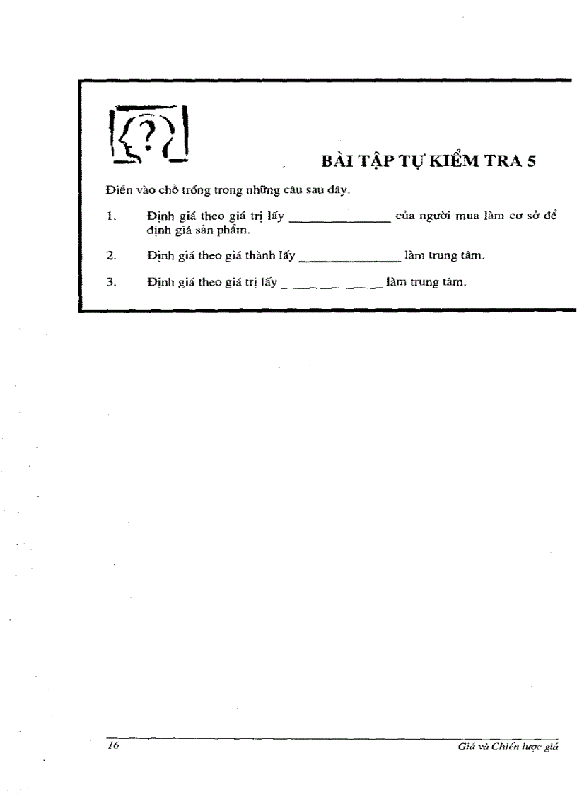 image for page Giá và chiến lược về giá